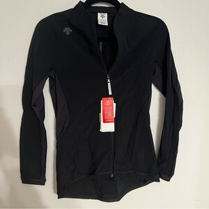 NWT Descente Cycling Black Jacket Reflective Size 4